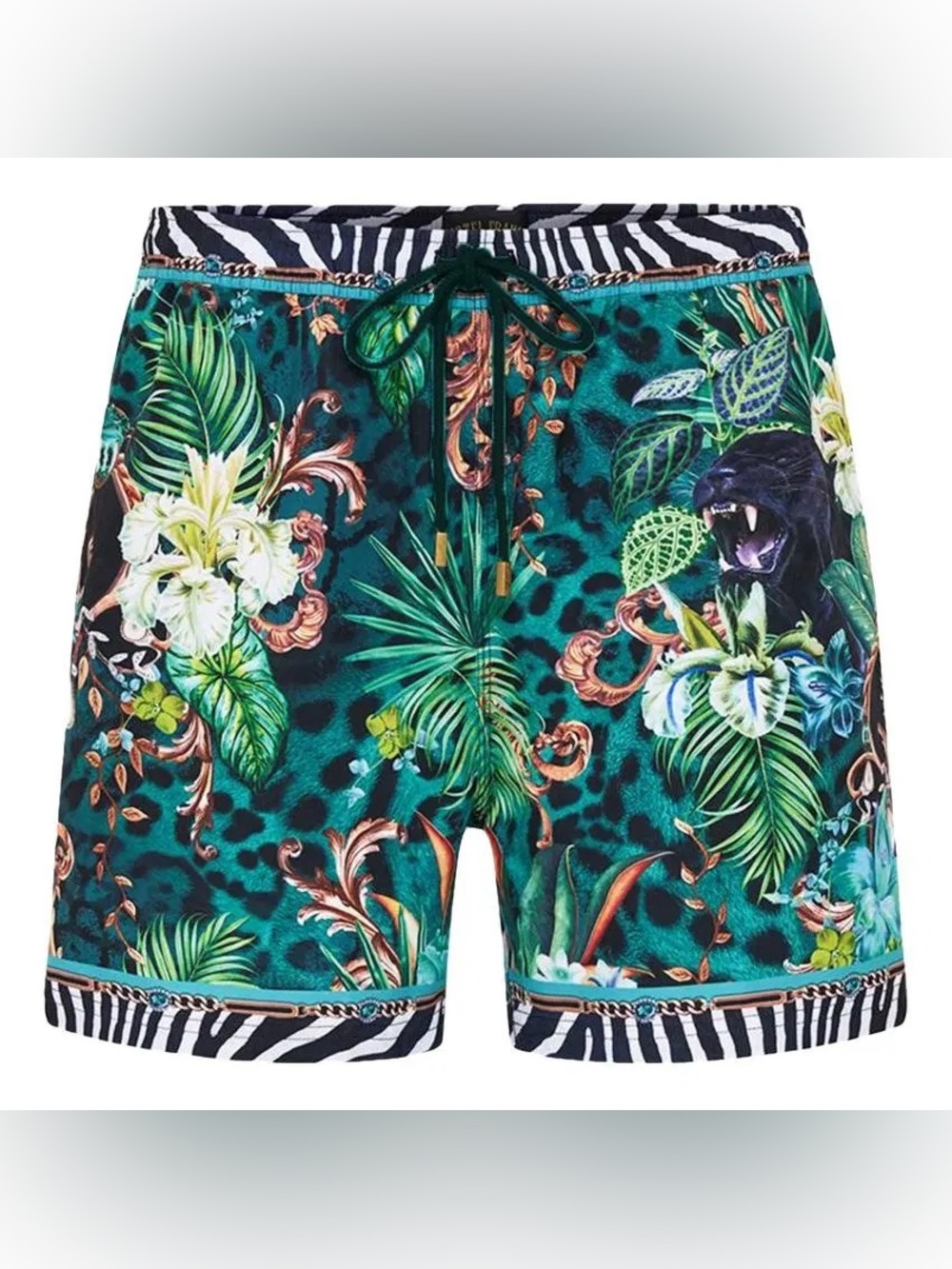 Hotel Franks By Camilla Sing My Song Mens Jungle Swim Trunks Medium Panther